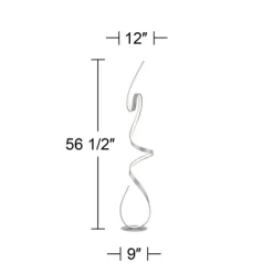 Possini Euro Design Avante Modern 56 1/2" Tall Standing Floor Lamp Light Ribbon Column LED Foot Switch Silver Metal Brushed Nickel Finish Living Room 10 Possini Euro Design Avante Modern 56 1/2" Tall Standing Floor Lamp Light Ribbon Column LED Foot Switch Silver Metal Brushed Nickel Finish Living Room -Possini Euro Design Sales GUEST 00343af9 092f 4d76 a11d 945bf48e6314