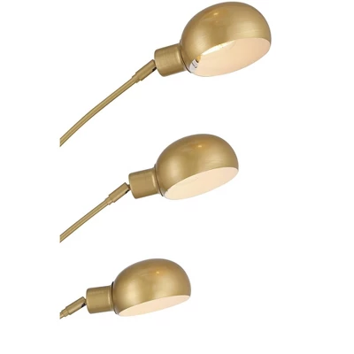 Possini Euro Design Infini Mid Century Modern 78" Tall Standing Floor Lamp Large Arc 5-Light Adjustable Gold Marble Brushed Brass Finish Living Room 2 Possini Euro Design Infini Mid Century Modern 78" Tall Standing Floor Lamp Large Arc 5-Light Adjustable Gold Marble Brushed Brass Finish Living Room - Image 2