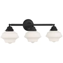 Possini Euro Design Astrid Modern Wall Light Black Metal Hardwire 27 1/4" 3-Light Fixture Opal White Glass Shade For Bedroom Bathroom Living Room 13 Possini Euro Design Astrid Modern Wall Light Black Metal Hardwire 27 1/4" 3-Light Fixture Opal White Glass Shade For Bedroom Bathroom Living Room -Possini Euro Design Sales GUEST 00823e17 0c78 4dca adc1 f3685574bec2