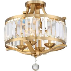 Vienna Full Spectrum Prava Modern Ceiling Light Semi Flush Mount Fixture 16 1/2" Wide Warm Brass 4-Light Crystal Drum For Bedroom Kitchen Living Room 10 Vienna Full Spectrum Prava Modern Ceiling Light Semi Flush Mount Fixture 16 1/2" Wide Warm Brass 4-Light Crystal Drum For Bedroom Kitchen Living Room -Possini Euro Design Sales GUEST 017d8b11 8b7d 471f ac65 399a602dc305