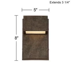 Possini Euro Design Lyons Modern Industrial Outdoor Wall Light Fixtures Set Of 2 Bronze Black Box Frame LED 8" For Post Exterior Barn 9 Possini Euro Design Lyons Modern Industrial Outdoor Wall Light Fixtures Set Of 2 Bronze Black Box Frame LED 8" For Post Exterior Barn -Possini Euro Design Sales GUEST 01b725b1 1b12 400b b6db 5f09b1db3580