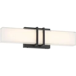 Possini Euro Design Possini Euro Exeter 17" Wide Black LED Bathroom Vanity Light -Possini Euro Design Sales GUEST 040ad3df be91 44ec ac6c d35bf1abd2d8