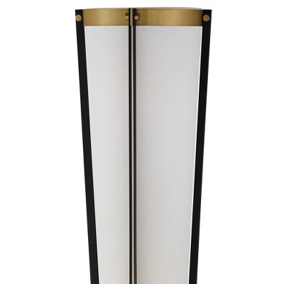 Possini Euro Design Vista Mid Century Modern 68" Tall Torchiere Floor Lamp Smart Socket Gunmetal Gray Brass Cone Shade For Living Room 2 Possini Euro Design Vista Mid Century Modern 68" Tall Torchiere Floor Lamp Smart Socket Gunmetal Gray Brass Cone Shade For Living Room - Image 2
