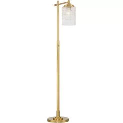 Possini Euro Design Kinsey Modern Downbridge Floor Lamp 67" Tall Warm Brass Metal Stone Pattern Glass Shade For Living Room Reading Bedroom Office -Possini Euro Design Sales GUEST 04fcb54f 8f9c 40c0 befd 7eac12bb7433
