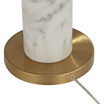 Pacific Coast Lighting Disc Modern 68" Tall Standing Floor Lamp Marble Gold Finish Living Room Bedroom House Reading Office Rectangle White Shade 7 Pacific Coast Lighting Disc Modern 68" Tall Standing Floor Lamp Marble Gold Finish Living Room Bedroom House Reading Office Rectangle White Shade - Image 7
