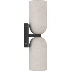 Possini Euro Design Possini Euro Olethra 15"H Cement 2-Light LED Wall Sconce Set Of 2 -Possini Euro Design Sales GUEST 07cc5d86 3502 4348 b30d 8ffd25fb619b 1