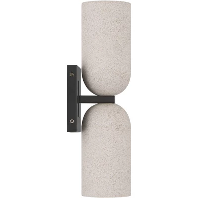 Possini Euro Design Possini Euro Amalfi 15" High Black And Cement 2-Light LED Wall Sconce 7 Possini Euro Design Possini Euro Amalfi 15" High Black And Cement 2-Light LED Wall Sconce - Image 7