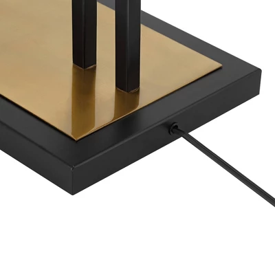 Possini Euro Design Torrance Modern Industrial 65" Tall Downbridge Arc Floor Lamp Matte Black Warm Gold Frosted Glass Shade For Living Room 5 Possini Euro Design Torrance Modern Industrial 65" Tall Downbridge Arc Floor Lamp Matte Black Warm Gold Frosted Glass Shade For Living Room - Image 5