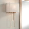 Possini Euro Design Possini Euro Siobhan 16" High Gold And White Wall Sconce