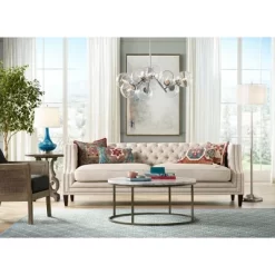 Possini Euro Design Roxie Modern Floor Lamp Standing 65 1/2" Tall Brushed Nickel Sheer Linen Double Drum Shade For Living Room Bedroom Office House 15 Possini Euro Design Roxie Modern Floor Lamp Standing 65 1/2" Tall Brushed Nickel Sheer Linen Double Drum Shade For Living Room Bedroom Office House -Possini Euro Design Sales GUEST 08929d60 e93f 45c5 b9a9 a1bd28b63482