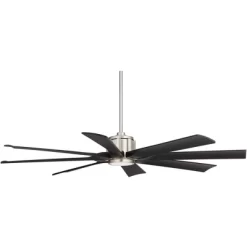 Possini Euro Design 60" Defender Modern Indoor Outdoor Ceiling Fan 8 Blade LED Light Remote Control Brushed Nickel Motor Bedroom Patio Damp Rated -Possini Euro Design Sales GUEST 094ce44f a3b3 4463 b54d 20ce3dc8abeb