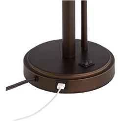 Possini Euro Design Traverse Modern Table Lamps 29" Tall Set Of 2 With USB Charging Port Gooseneck LED Bronze Oatmeal Shade For Bedroom Living Room 11 Possini Euro Design Traverse Modern Table Lamps 29" Tall Set Of 2 With USB Charging Port Gooseneck LED Bronze Oatmeal Shade For Bedroom Living Room -Possini Euro Design Sales GUEST 094e723b 9b74 4837 b18b 8037c7160852