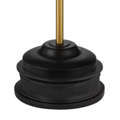 Possini Euro Design Roxie Modern Floor Lamp With Riser 65 1/2" Tall Brass Black Metal Sheer Linen Double Drum Shade For Living Room Bedroom Office -Possini Euro Design Sales GUEST 0b185cbb 7e34 493c 9478 2e60a5f99aa0