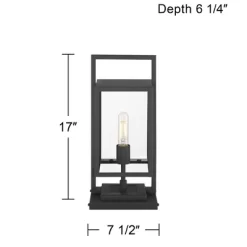 Possini Euro Design Possini Euro Jericho 17" High Textured Black Outdoor Pier Mount Light 11 Possini Euro Design Possini Euro Jericho 17" High Textured Black Outdoor Pier Mount Light -Possini Euro Design Sales GUEST 0c542d42 fd02 4876 8712 6f2f0329d1a3