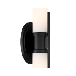 Possini Euro Design Abron Industrial Modern Wall Light Black Hardwire 24" Light Bar LED Fixture Frosted Glass For Bedroom Bathroom Vanity Living Room -Possini Euro Design Sales GUEST 0c856c3f 2aa5 49de 9571 765907fa8c82