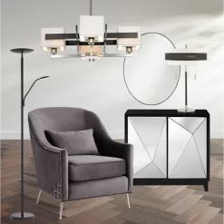 Possini Euro Design Brushed Nickel Pendant Chandelier 28" Wide Modern Dark Mocha Wood Finish Off White Fabric 4-Light Fixture Dining Room -Possini Euro Design Sales GUEST 0e7cb572 deb1 466d a906 b2508124b2c7