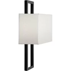 Possini Euro Design Modena Modern Art Deco Wall Light Sconce Black Hardwire 9 1/2" Fixture Silvery Faux Silk Shade For Bedroom Bathroom Vanity Reading 14 Possini Euro Design Modena Modern Art Deco Wall Light Sconce Black Hardwire 9 1/2" Fixture Silvery Faux Silk Shade For Bedroom Bathroom Vanity Reading -Possini Euro Design Sales GUEST 0fe62b02 df97 49bd af7f 2aa354f45159