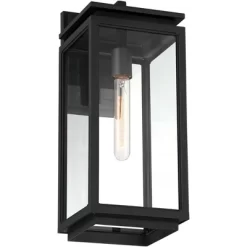 Possini Euro Design Modern Outdoor Wall Light Fixture Matte Black 18" Clear Glass For Post Exterior Barn Deck House Porch Yard 10 Possini Euro Design Modern Outdoor Wall Light Fixture Matte Black 18" Clear Glass For Post Exterior Barn Deck House Porch Yard -Possini Euro Design Sales GUEST 12052f49 3b03 44e3 a863 ca71df8869f0