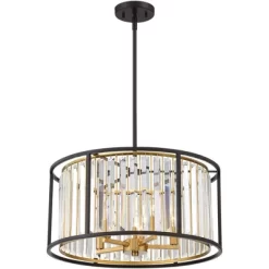 Possini Euro Design Milne Bronze Gold Drum Pendant Chandelier 20" Wide Modern Crystal 5-Light Fixture For Dining Room House Kitchen Island Entryway 13 Possini Euro Design Milne Bronze Gold Drum Pendant Chandelier 20" Wide Modern Crystal 5-Light Fixture For Dining Room House Kitchen Island Entryway -Possini Euro Design Sales GUEST 12d42693 bdef 422d a53e b6d5fe5712d6