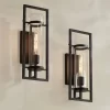Possini Euro Design Possini Euro Castello 18"H Sand Black Wall Sconce Set Of 2
