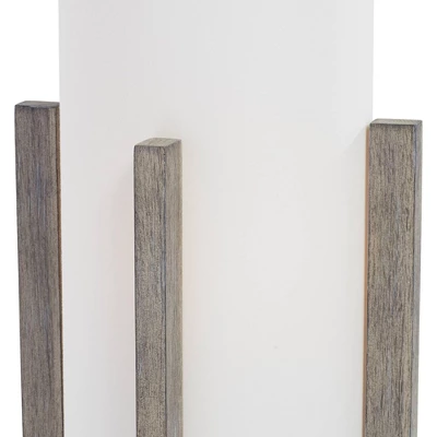 Possini Euro Design Arrista Modern 63" Tall Standing Floor Lamp Cylinder Foot Switch Wood Gray Wash Finish Living Room Bedroom House Reading Office 2 Possini Euro Design Arrista Modern 63" Tall Standing Floor Lamp Cylinder Foot Switch Wood Gray Wash Finish Living Room Bedroom House Reading Office - Image 2