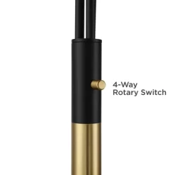 Possini Euro Design Rayne Modern Arc Floor Lamp 72" Tall Gold Black 3 Light LED Adjustable Arm Frosted Glass Globe Shade For Living Room Reading Home -Possini Euro Design Sales GUEST 15b63ebb e048 4f7c a360 3f5bf058fbf3