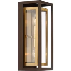 Possini Euro Design Modern Mid Century Outdoor Wall Light Fixture Oil Rubbed Bronze Brass 14" Double Box Glass For Exterior Barn Deck House Porch Yard 9 Possini Euro Design Modern Mid Century Outdoor Wall Light Fixture Oil Rubbed Bronze Brass 14" Double Box Glass For Exterior Barn Deck House Porch Yard -Possini Euro Design Sales GUEST 1621b41e 65d7 4df2 aaa2 48c5ad6ad557