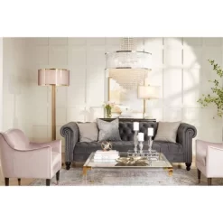 Possini Euro Design Granview Modern Floor Lamp 70 1/2" Tall Brass Metal Sheer Organza Outer Linen Inner Drum Shade For Living Room Bedroom Office Home -Possini Euro Design Sales GUEST 16c49be9 0907 41a6 a993 9c9fa7cec1b3