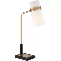 Possini Euro Design Cartwright 32" Tall Large Modern Glam Desk Lamps Set Of 2 USB Port Black Brass Finish Metal Home Office Living Room Charging -Possini Euro Design Sales GUEST 1793b399 6aae 48ca ae83 417b989559a3