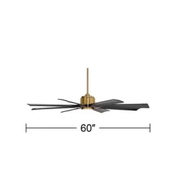 60" Possini Euro Design Defender Modern Indoor Outdoor Ceiling Fan With Dimmable LED Light Remote Soft Brass Matte Black Damp Rated For Patio Exterior 11 60" Possini Euro Design Defender Modern Indoor Outdoor Ceiling Fan With Dimmable LED Light Remote Soft Brass Matte Black Damp Rated For Patio Exterior -Possini Euro Design Sales GUEST 19da57ce 3dfc 4859 a46e 3d0450c695e9