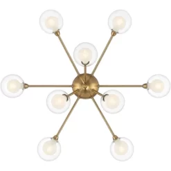 Possini Euro Design Spheres Modern Ceiling Light Flush Mount Fixture 28" Wide Warm Brass 9-Light LED Clear Globe Glass For Bedroom Kitchen Living Room 14 Possini Euro Design Spheres Modern Ceiling Light Flush Mount Fixture 28" Wide Warm Brass 9-Light LED Clear Globe Glass For Bedroom Kitchen Living Room -Possini Euro Design Sales GUEST 1a528675 684f 46e4 81d5 bf4b25c5aa5e