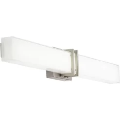 Possini Euro Design Exeter Modern Wall Light Brushed Nickel 36" Light Bar LED Fixture Silk Screened Glass Shade For Bedroom Bathroom Vanity Reading -Possini Euro Design Sales GUEST 1d58fad9 1e6d 4ae7 a583 22cdb8b3d0ce