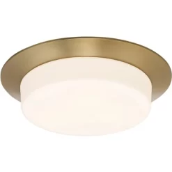 Possini Euro Design Melber Modern Ceiling Light Flush Mount Fixture 14" Wide Warm Brass Gold 3-Light Opal White Glass Shade For Bedroom Living Room 8 Possini Euro Design Melber Modern Ceiling Light Flush Mount Fixture 14" Wide Warm Brass Gold 3-Light Opal White Glass Shade For Bedroom Living Room -Possini Euro Design Sales GUEST 1deb710a 82b4 4c27 bd0c 48aed0429685