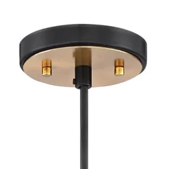 Possini Euro Design Black Warm Brass Mini Pendant Lighting Fixture 12" Wide Farmhouse Rustic For Dining Room House Home Kitchen Island High Ceilings -Possini Euro Design Sales GUEST 1e0322b5 17ef 4a25 82e6 e05cd1168d57