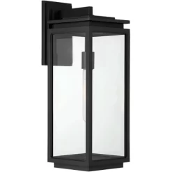Possini Euro Design Atkins 21 1/4" High Modern Outdoor Wall Light Fixture Mount Porch House Weatherproof Matte Black Die Cast Metal Clear Glass Shade 13 Possini Euro Design Atkins 21 1/4" High Modern Outdoor Wall Light Fixture Mount Porch House Weatherproof Matte Black Die Cast Metal Clear Glass Shade -Possini Euro Design Sales GUEST 1ef20bb3 3084 4588 b62c be90171cd89b