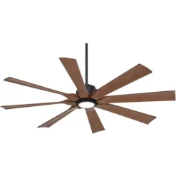 Possini Euro Design 60" Defender Modern Indoor Outdoor Ceiling Fan 8 Blade LED Light Remote Control Matte Black Finish Bedroom Patio Damp Rated -Possini Euro Design Sales GUEST 20087a31 f139 4546 9147 72ca7a29f1ea