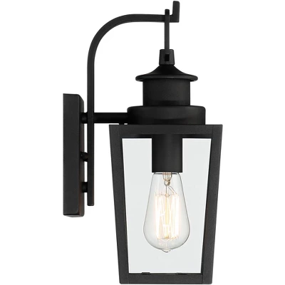 Possini Euro Design Ackerly 14" High Farmhouse Rustic Lantern Outdoor Wall Light Fixture Mount Porch House Edison Bulb Textured Black Finish Metal 7 Possini Euro Design Ackerly 14" High Farmhouse Rustic Lantern Outdoor Wall Light Fixture Mount Porch House Edison Bulb Textured Black Finish Metal - Image 7