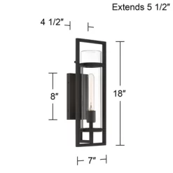 Possini Euro Design Possini Euro Castello 18"H Sand Black Marine Grade Outdoor Wall Light -Possini Euro Design Sales GUEST 20ff48fe 9b76 4083 b102 60a773ca64ec