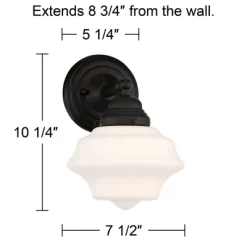 Possini Euro Design Astrid Modern Wall Light Sconce Black Hardwire 7 1/2" Fixture Schoolhouse White Glass For Bedroom Bathroom Vanity Reading Hallway 8 Possini Euro Design Astrid Modern Wall Light Sconce Black Hardwire 7 1/2" Fixture Schoolhouse White Glass For Bedroom Bathroom Vanity Reading Hallway -Possini Euro Design Sales GUEST 23361fdf cca9 4804 b95c d384829a4f8b