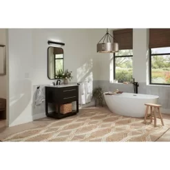 Possini Euro Design Cascadia 23 3/4" High Modern Bathroom Vanity Wall Lamp Light Fixture Mount Over The Sink Mirror LED Black Piastra Glass Shade -Possini Euro Design Sales GUEST 2543fa2f c1ef 4957 9762 0a789f41446e