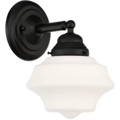 Possini Euro Design Astrid Modern Wall Light Sconce Black Hardwire 7 1/2" Fixture Schoolhouse White Glass For Bedroom Bathroom Vanity Reading Hallway 9 Possini Euro Design Astrid Modern Wall Light Sconce Black Hardwire 7 1/2" Fixture Schoolhouse White Glass For Bedroom Bathroom Vanity Reading Hallway -Possini Euro Design Sales GUEST 26aef28c a6a8 4a30 a468 58d9c7e797ef