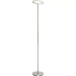 Possini Euro Design Aventura Modern 75 3/4" Tall Standing Floor Lamp Large Torchiere LED Dimmable Silver Metal Satin Nickel Finish Bedroom -Possini Euro Design Sales GUEST 2743415f ef70 4e7b aafc 36fd68b142f9