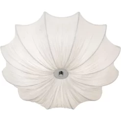 Possini Euro Design Planetarium Modern Ceiling Light Flush Mount Fixture 21" Wide Chrome 3-Light Ivory Fabric Scalloped Bowl For Bedroom Living Room 11 Possini Euro Design Planetarium Modern Ceiling Light Flush Mount Fixture 21" Wide Chrome 3-Light Ivory Fabric Scalloped Bowl For Bedroom Living Room -Possini Euro Design Sales GUEST 2975cbaa a571 4f87 9e9e 7f832c87765a