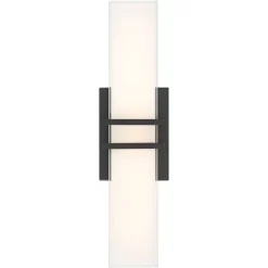 Possini Euro Design Possini Euro Exeter 17" Wide Black LED Bathroom Vanity Light -Possini Euro Design Sales GUEST 2af18792 e033 43f4 83ad 319955ff963f