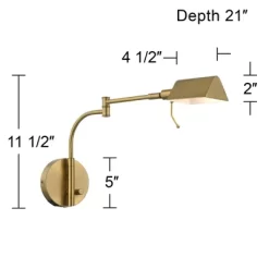 Possini Euro Design Keegan Modern Swing Arm Wall Lamp With Dual USB Ports Warm Gold Plug-In Light Fixture Adjustable For Bedroom 10 Possini Euro Design Keegan Modern Swing Arm Wall Lamp With Dual USB Ports Warm Gold Plug-In Light Fixture Adjustable For Bedroom -Possini Euro Design Sales GUEST 2b91072d 7054 44c9 8451 2160527d1545