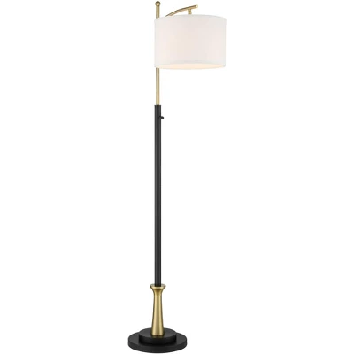 Possini Euro Design Burbank Modern 64" Tall Standing Floor Lamps Set Of 2 Lights Task Downbridge Black Gold Metal Brass Finish Living Room Bedroom 6 Possini Euro Design Burbank Modern 64" Tall Standing Floor Lamps Set Of 2 Lights Task Downbridge Black Gold Metal Brass Finish Living Room Bedroom - Image 6
