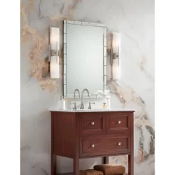 Possini Euro Design Midtown Modern Wall Lights Set Of 2 Satin Nickel Hardwire 4 1/2" 4-Light Fixture White Glass For Bedroom Bathroom Vanity Reading -Possini Euro Design Sales GUEST 2d0b973e 57ac 4cd2 875e 565a1582e2d9