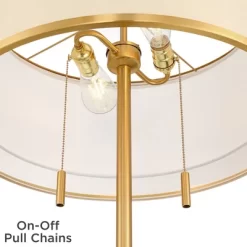 Possini Euro Design Granview Mid Century Modern 66" Tall Standing Floor Lamp With Glass Table USB Port Gold Metal Warm Brass Finish Living Room -Possini Euro Design Sales GUEST 2e0e4460 ee4c 4f3b 85cd f4a77971d1f4