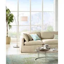 Possini Euro Design Modern Arc Floor Lamp With USB Charging Port 69" Tall Nickel Off-White Drum Shade Adjustable Arm Living Room 15 Possini Euro Design Modern Arc Floor Lamp With USB Charging Port 69" Tall Nickel Off-White Drum Shade Adjustable Arm Living Room -Possini Euro Design Sales GUEST 2ec422a5 943f 4824 9785 090abfbef72d