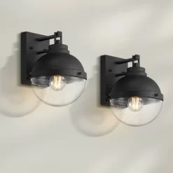 Possini Euro Design Possini Euro Sargasso 11" Sand Black Wall Sconce Set Of 2